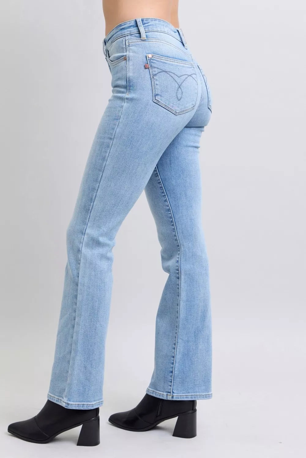Judy Blue Mid Rise Thermal Bootcut Jeans