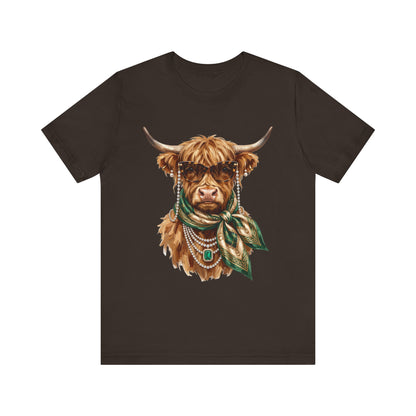Highland Cow with Scarf Tee