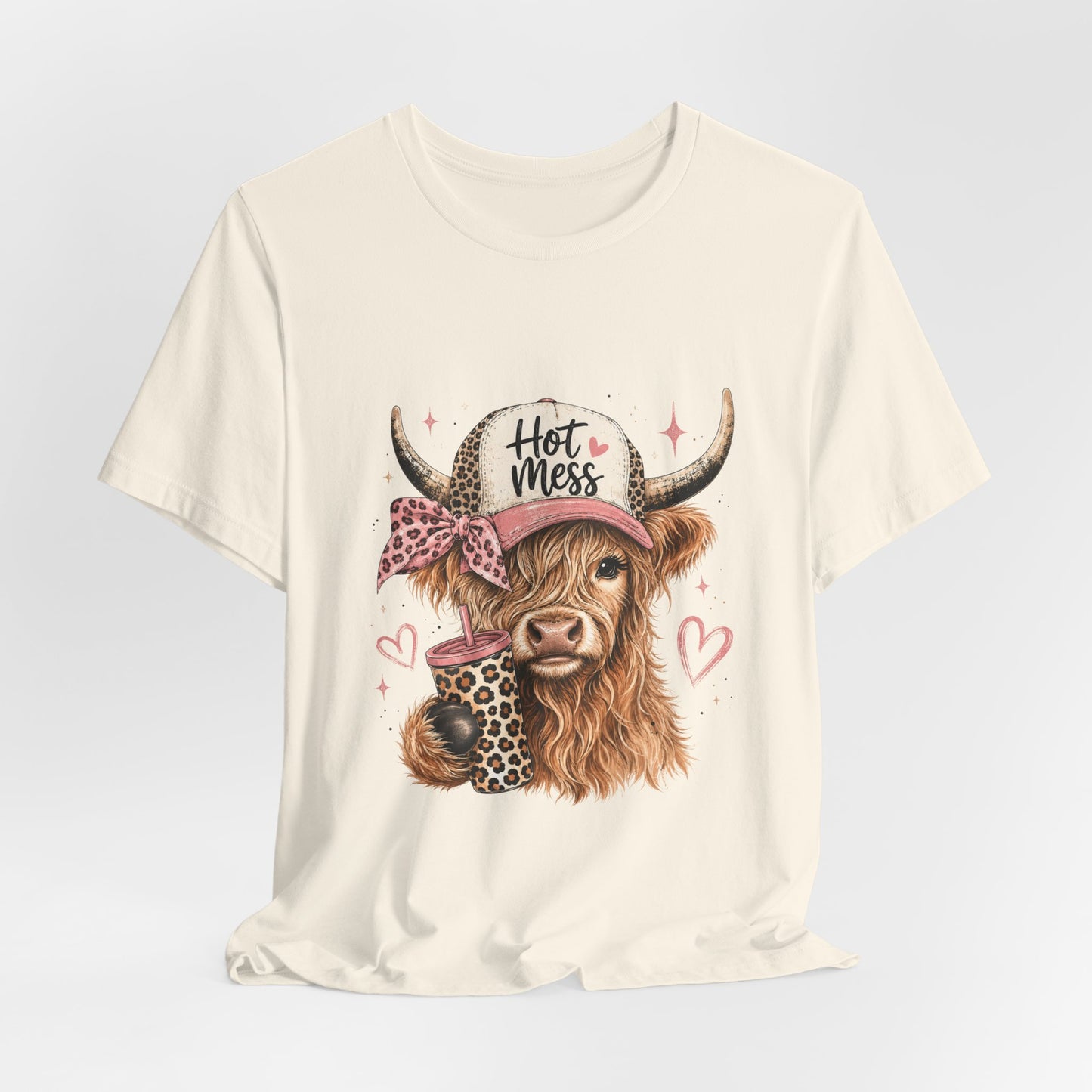 Highland Cow 'Hot Mess' Tee