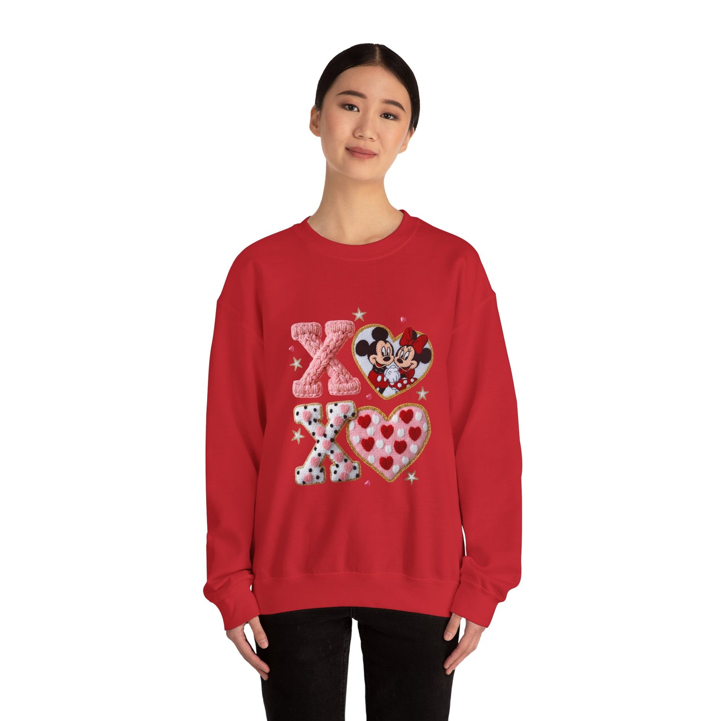 Valentine Mickey & Minnie XOXO Crewneck Sweatshirt