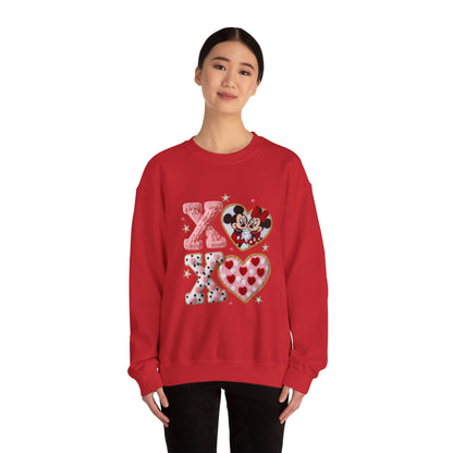 Valentine Mickey & Minnie XOXO Crewneck Sweatshirt