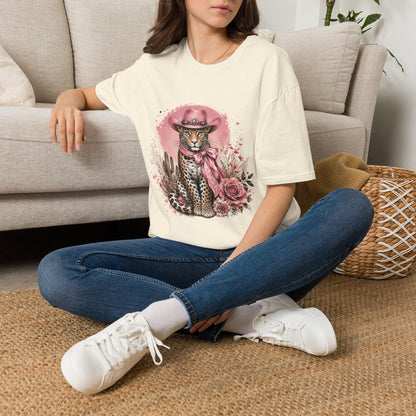Pink Cowgirl Leopard Tee