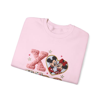 Valentine Mickey & Minnie XOXO Crewneck Sweatshirt