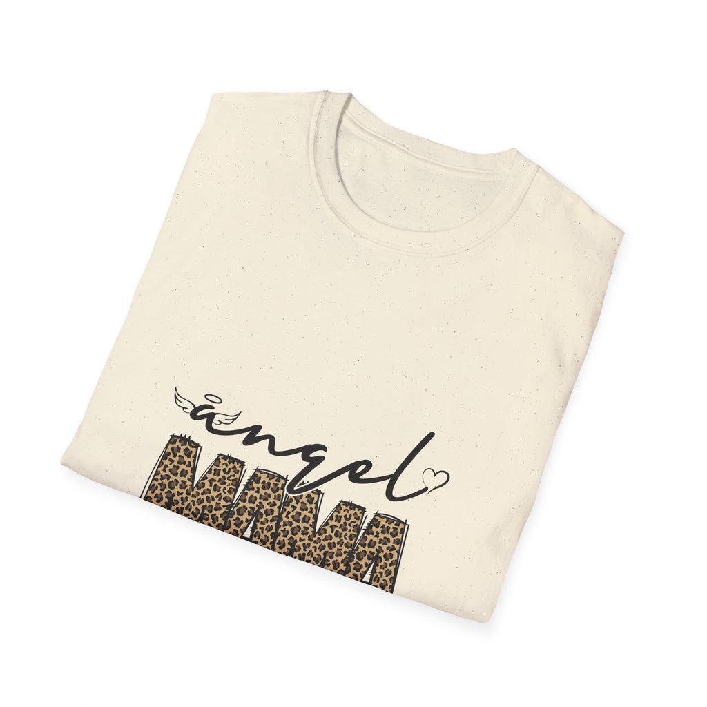 Angel Mama Leopard Print T-Shirt