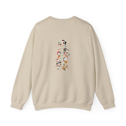 Crewneck Sweatshirt — 'Tis the Most Wonderful Time' Vintage Cartoon Holiday Design