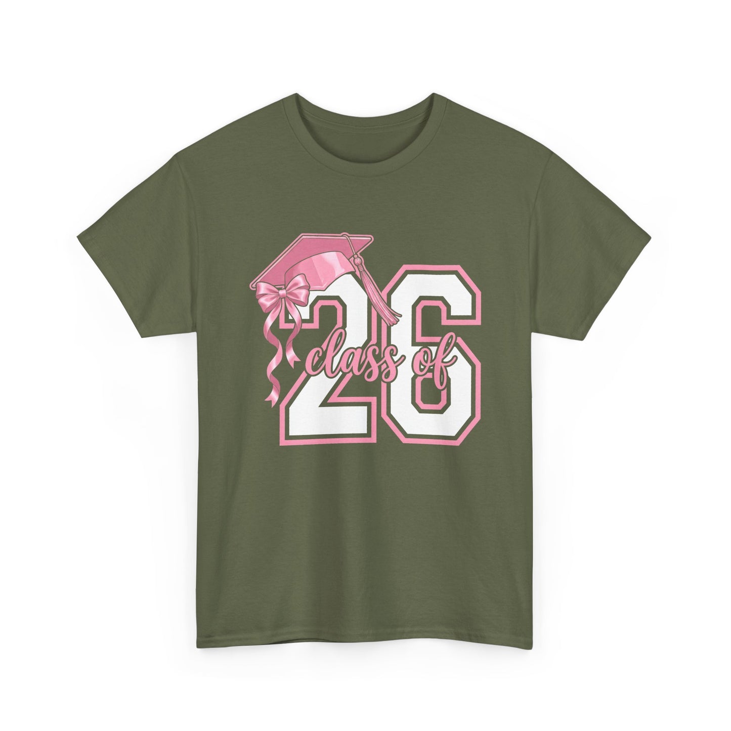Class of '26 Graduation T‑Shirt — Pink Cap '26