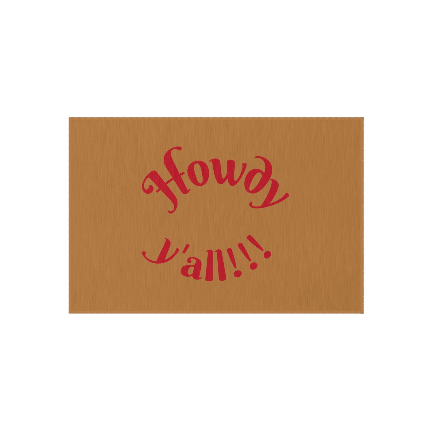 Howdy! Outdoor Rug - Welcome Doormat for Porch & Patio