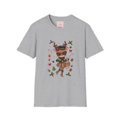 Cute Christmas Reindeer Tee