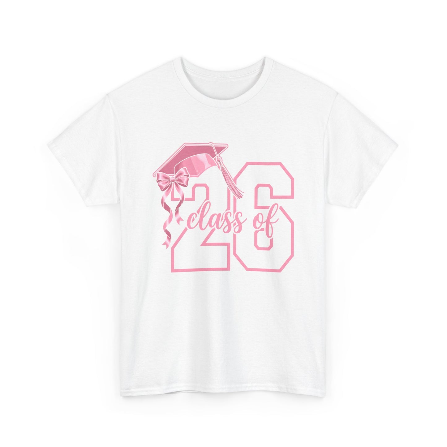 Class of '26 Graduation T‑Shirt — Pink Cap '26