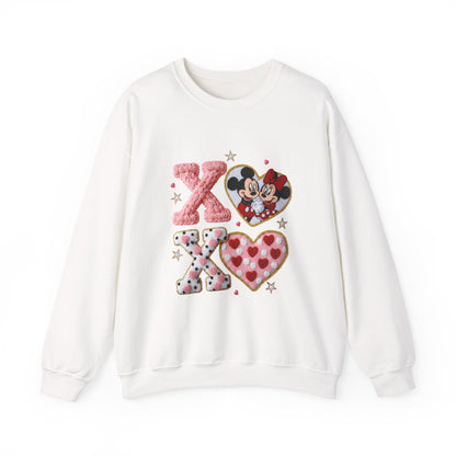 Valentine Mickey & Minnie XOXO Crewneck Sweatshirt