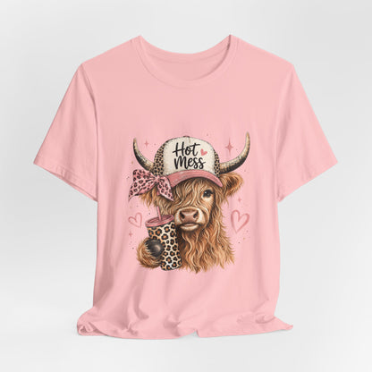 Highland Cow 'Hot Mess' Tee