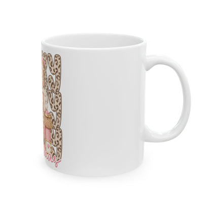 Pink Nutcracker Christmas Mug