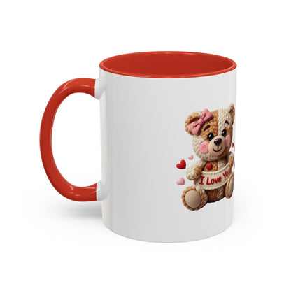 Valentine Teddy "I Love You" Coffee Mug