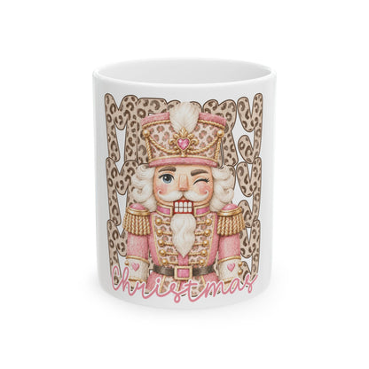 Pink Nutcracker Christmas Mug
