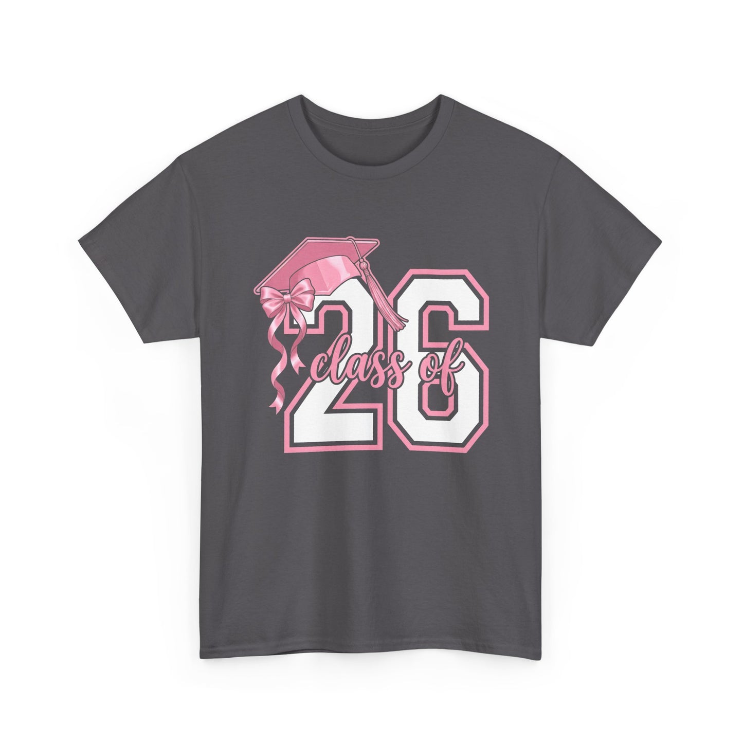 Class of '26 Graduation T‑Shirt — Pink Cap '26