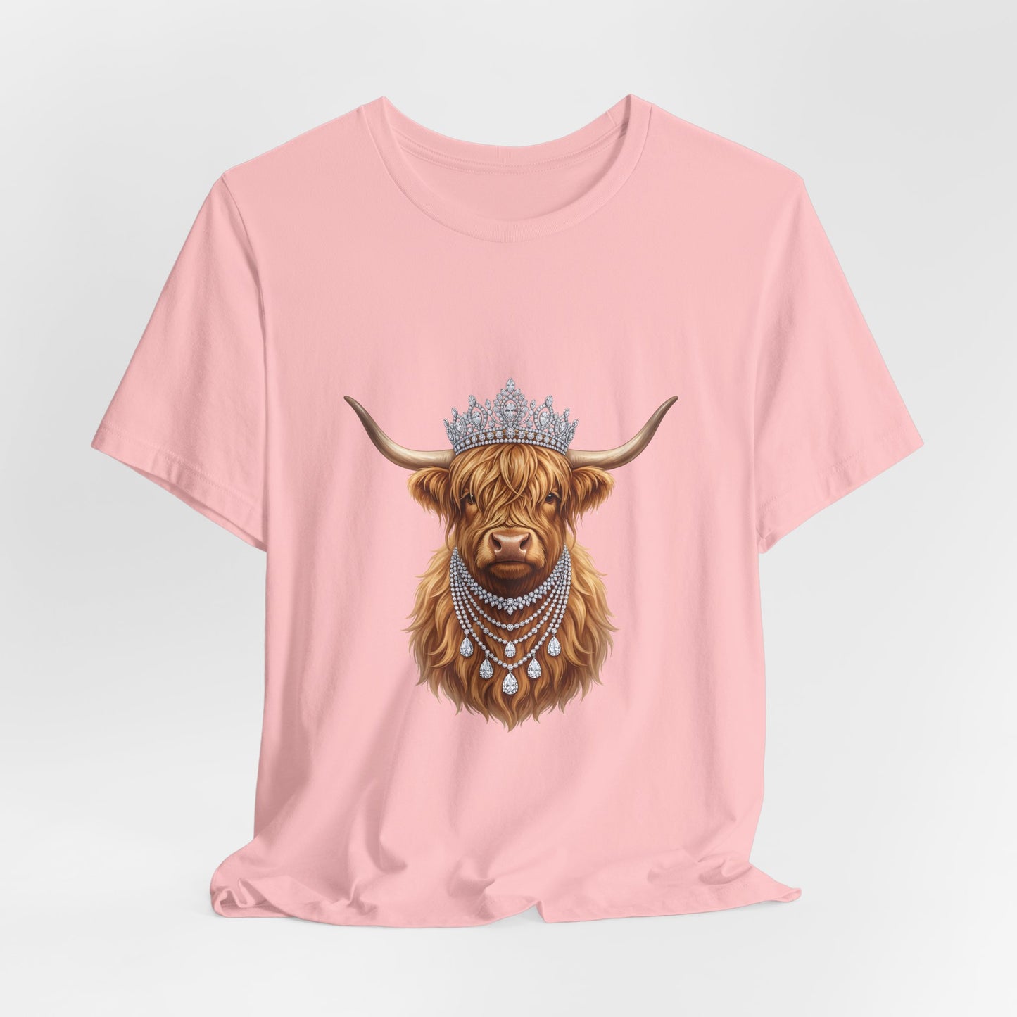 Crowned Highland Cow Tee