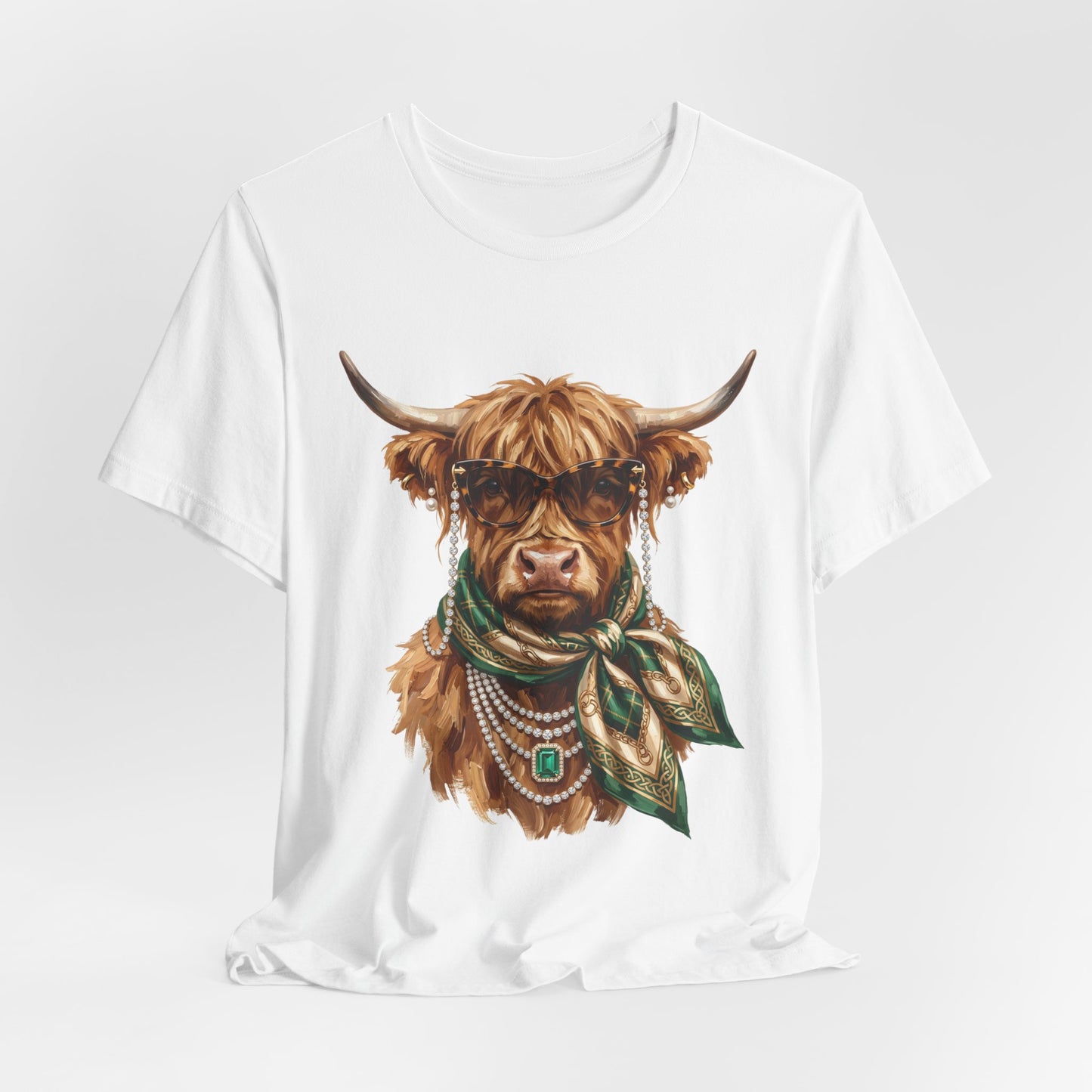 Highland Cow with Scarf Tee