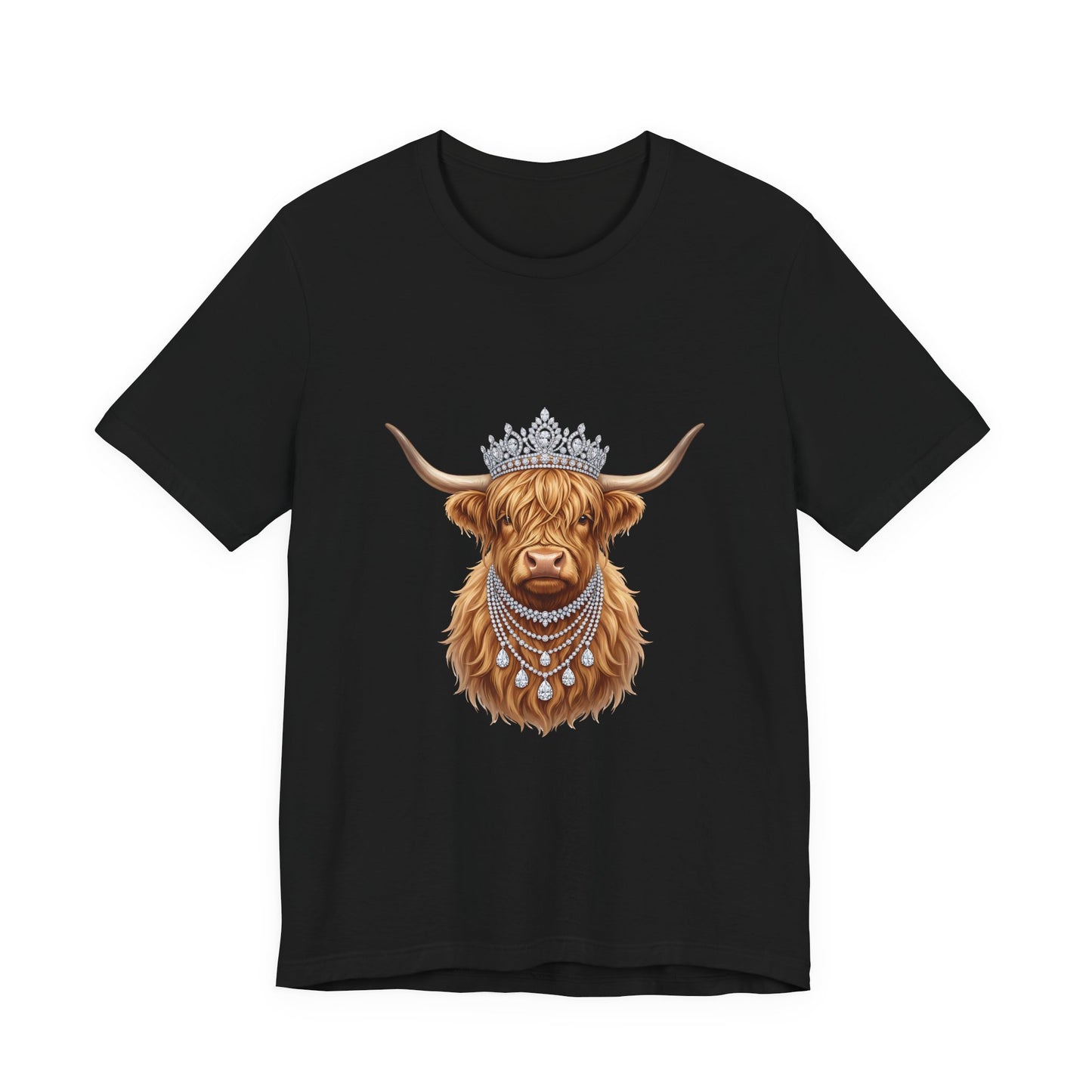 Crowned Highland Cow Tee
