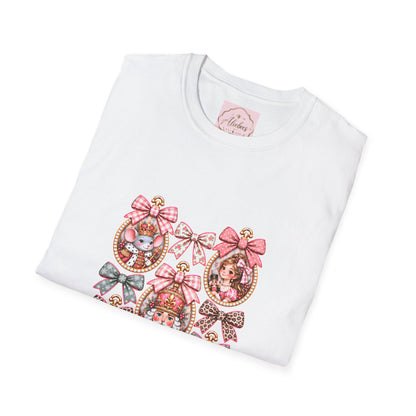 Pink Vintage Christmas Tee