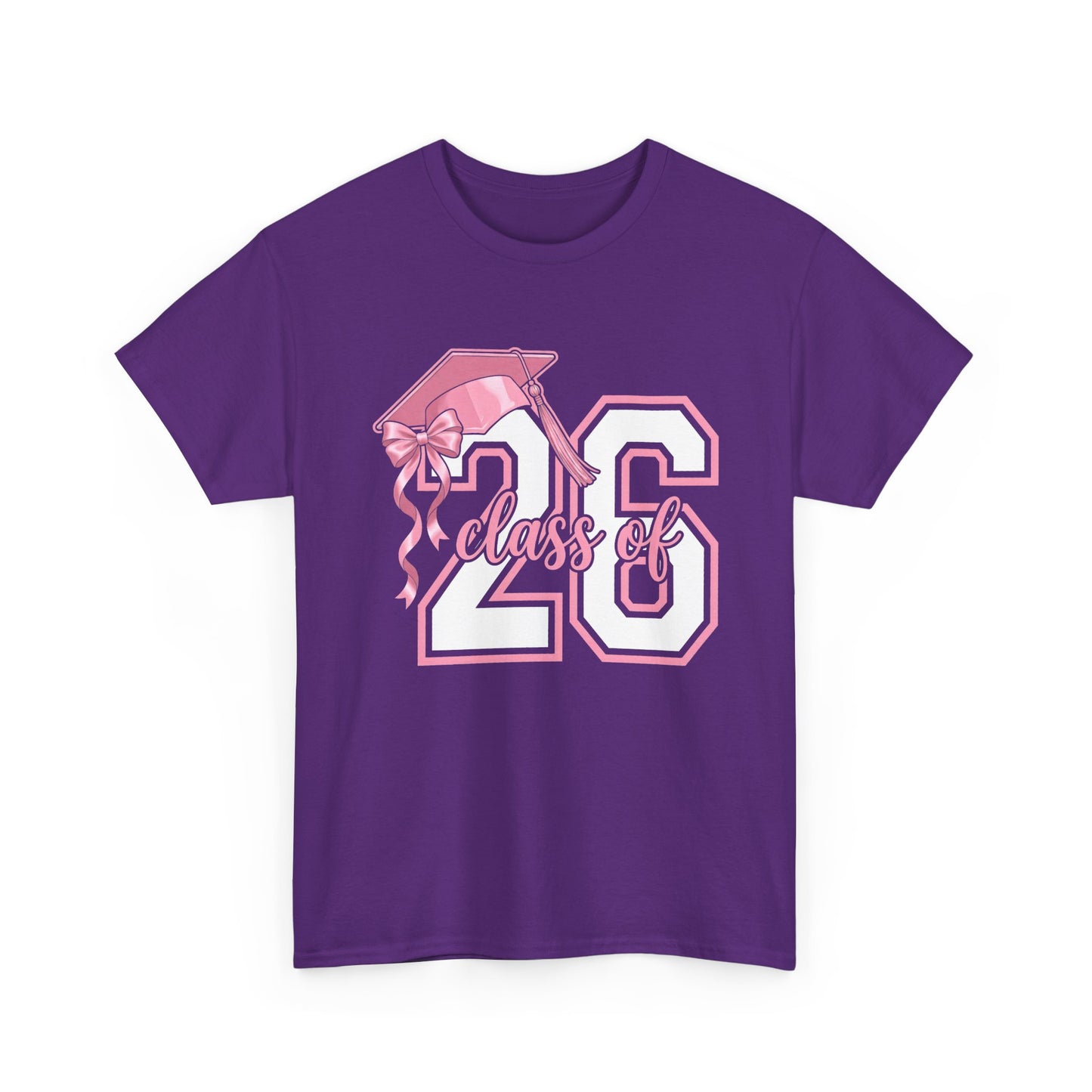 Class of '26 Graduation T‑Shirt — Pink Cap '26
