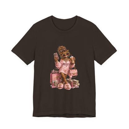 Messy' Chic Leopard Graphic Tee