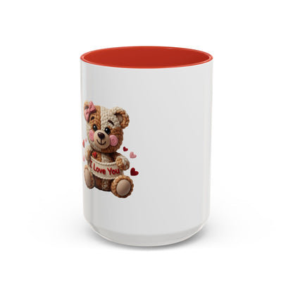 Valentine Teddy "I Love You" Coffee Mug