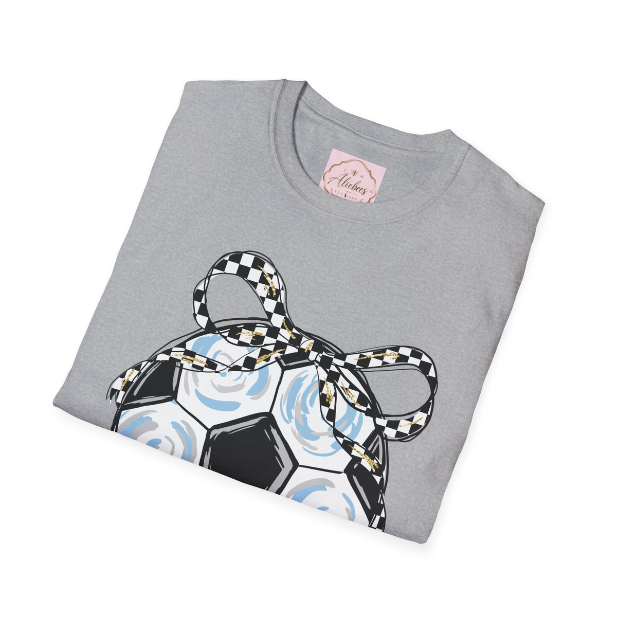 Soccer Ball Bow Tee