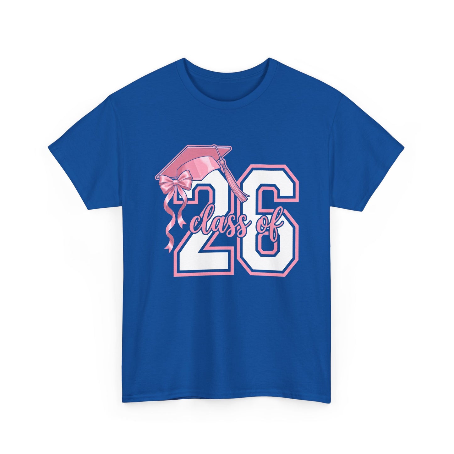 Class of '26 Graduation T‑Shirt — Pink Cap '26