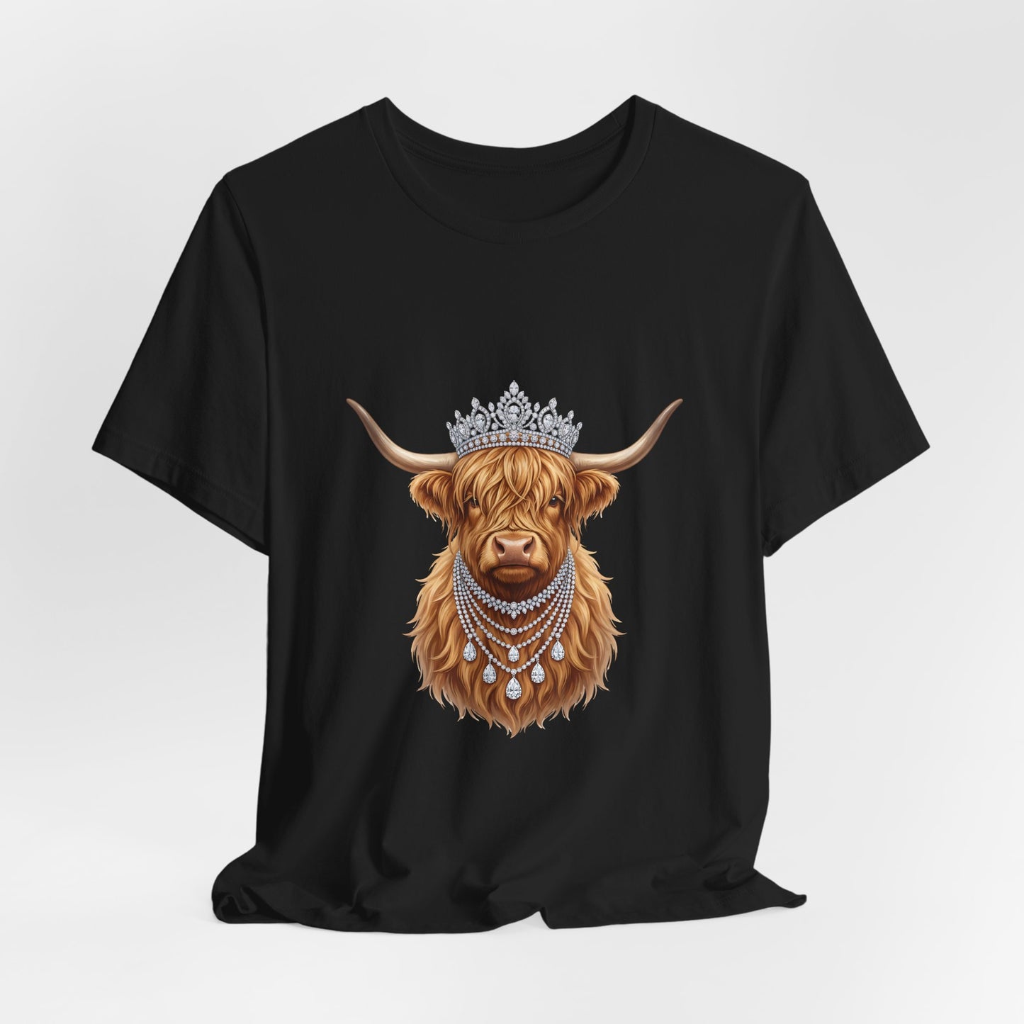Crowned Highland Cow Tee