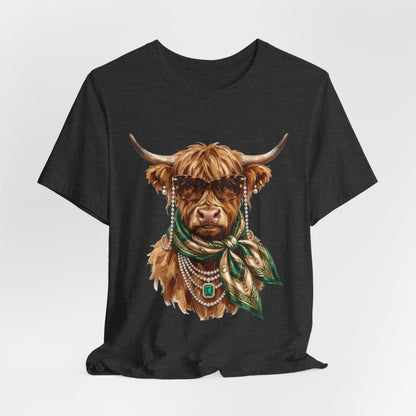 Highland Cow with Scarf Tee