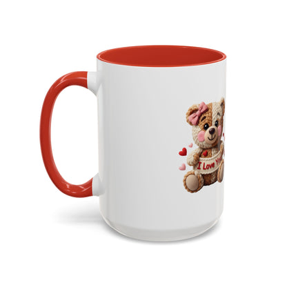 Valentine Teddy "I Love You" Coffee Mug