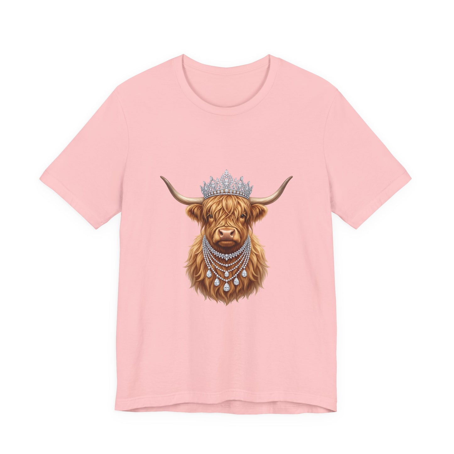 Crowned Highland Cow Tee
