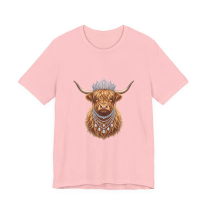 Crowned Highland Cow Tee