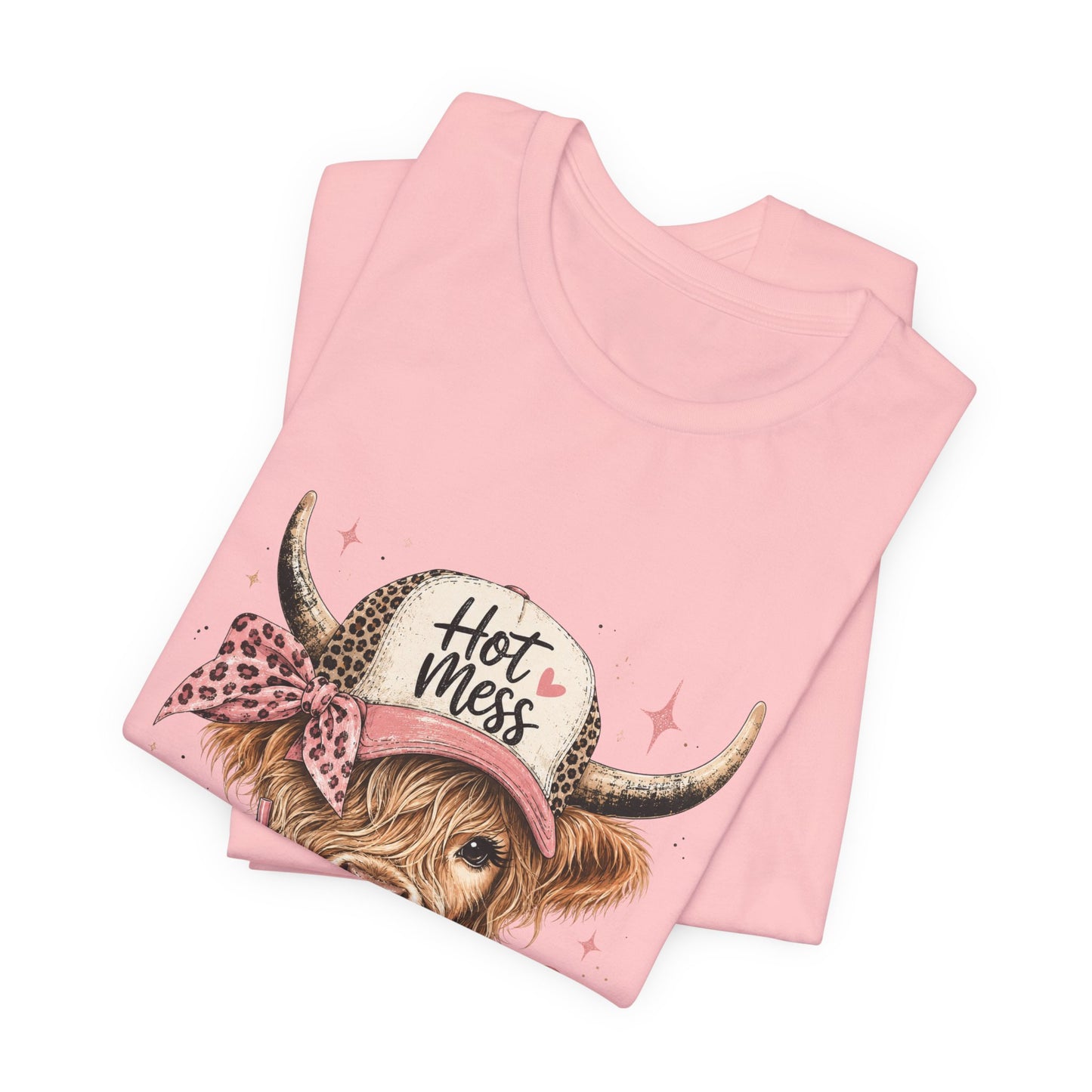 Highland Cow 'Hot Mess' Tee