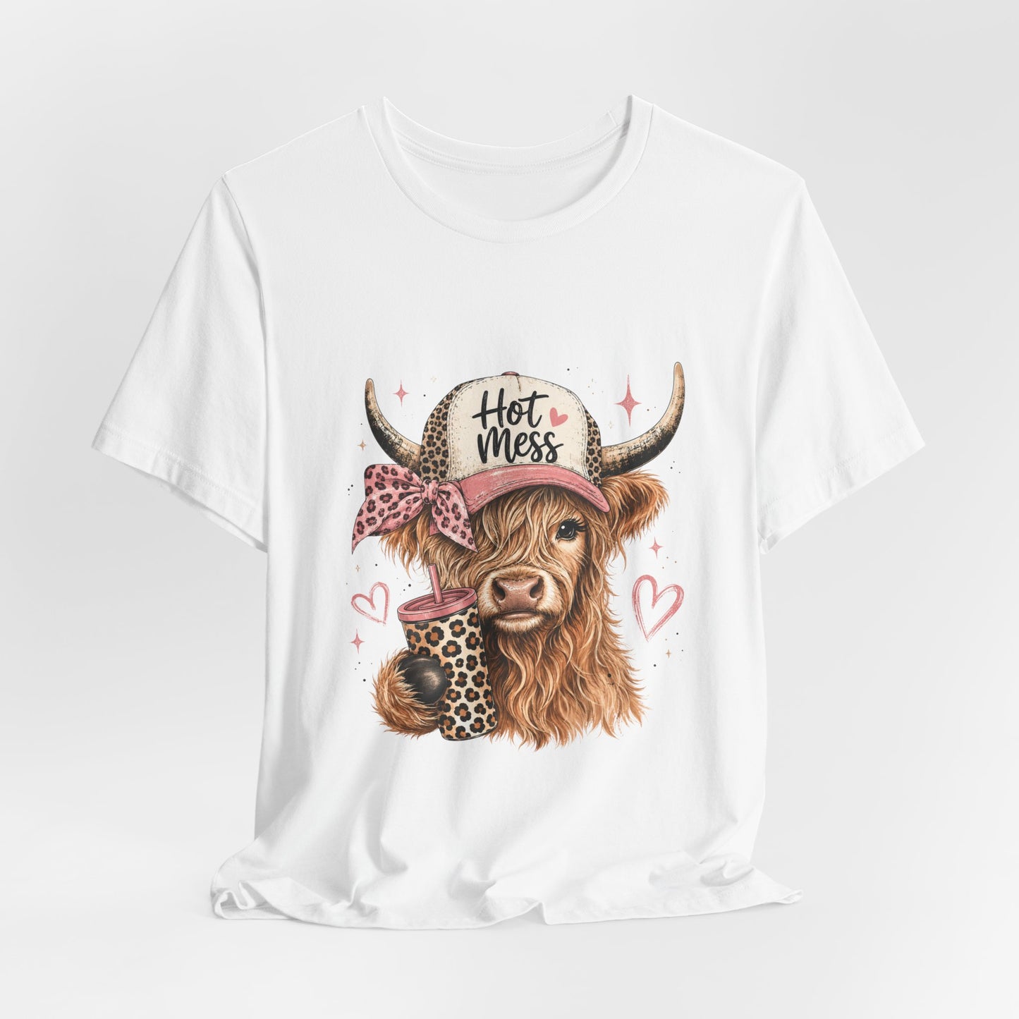 Highland Cow 'Hot Mess' Tee