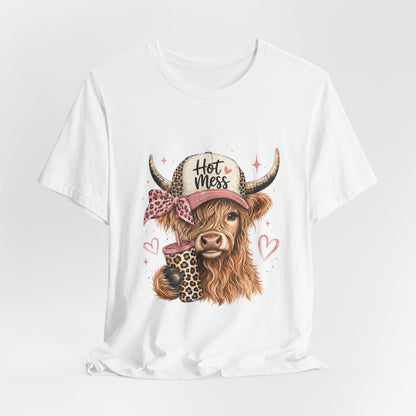 Highland Cow 'Hot Mess' Tee