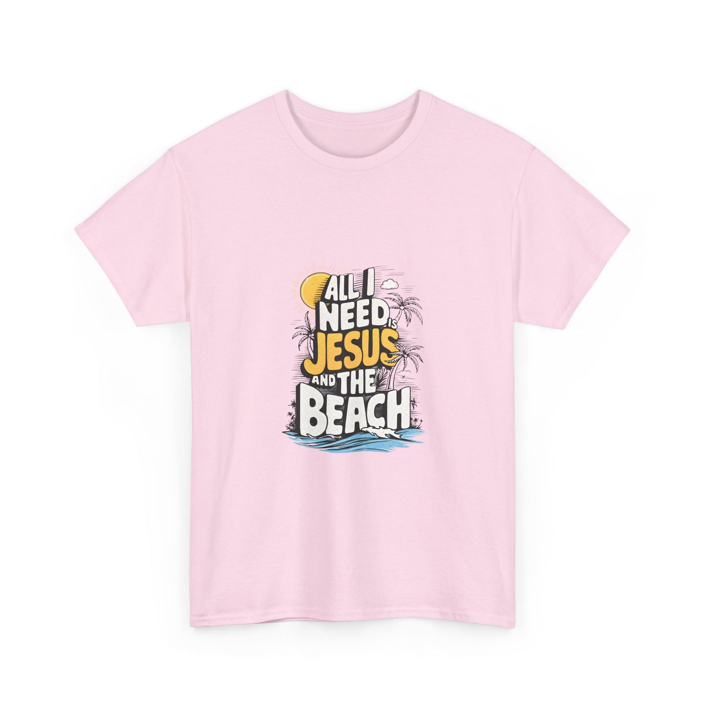 "All I Need Jesus and the Beach" Tee