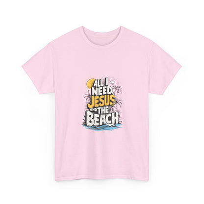 "All I Need Jesus and the Beach" Tee