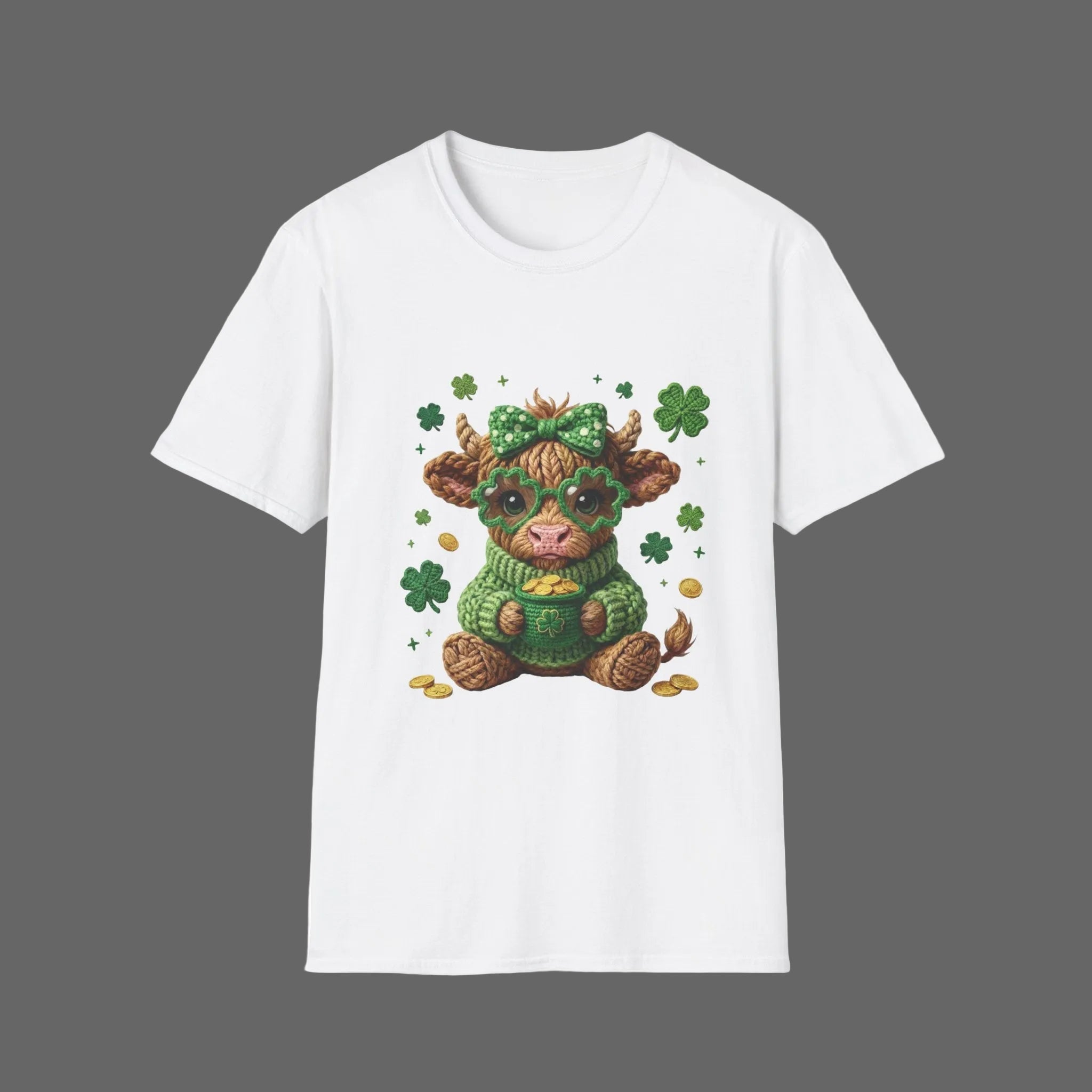 St Patrick's Day Highland Cow Tee