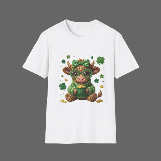 St Patrick's Day Highland Cow Tee