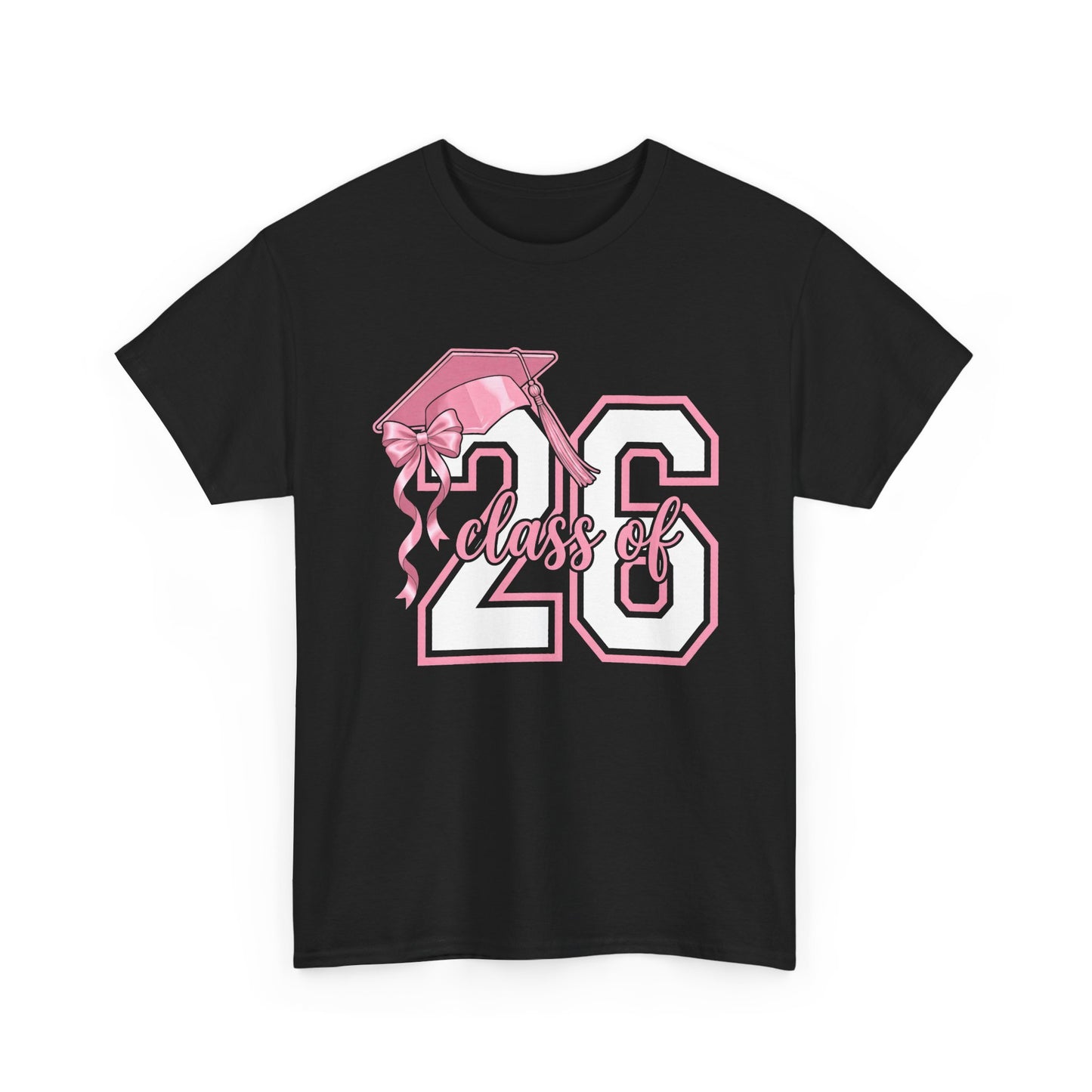 Class of '26 Graduation T‑Shirt — Pink Cap '26