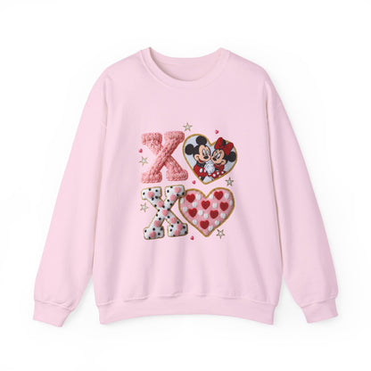 Valentine Mickey & Minnie XOXO Crewneck Sweatshirt