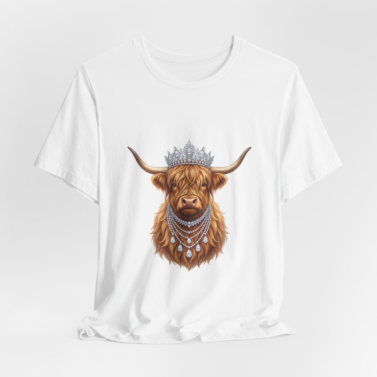 Crowned Highland Cow Tee