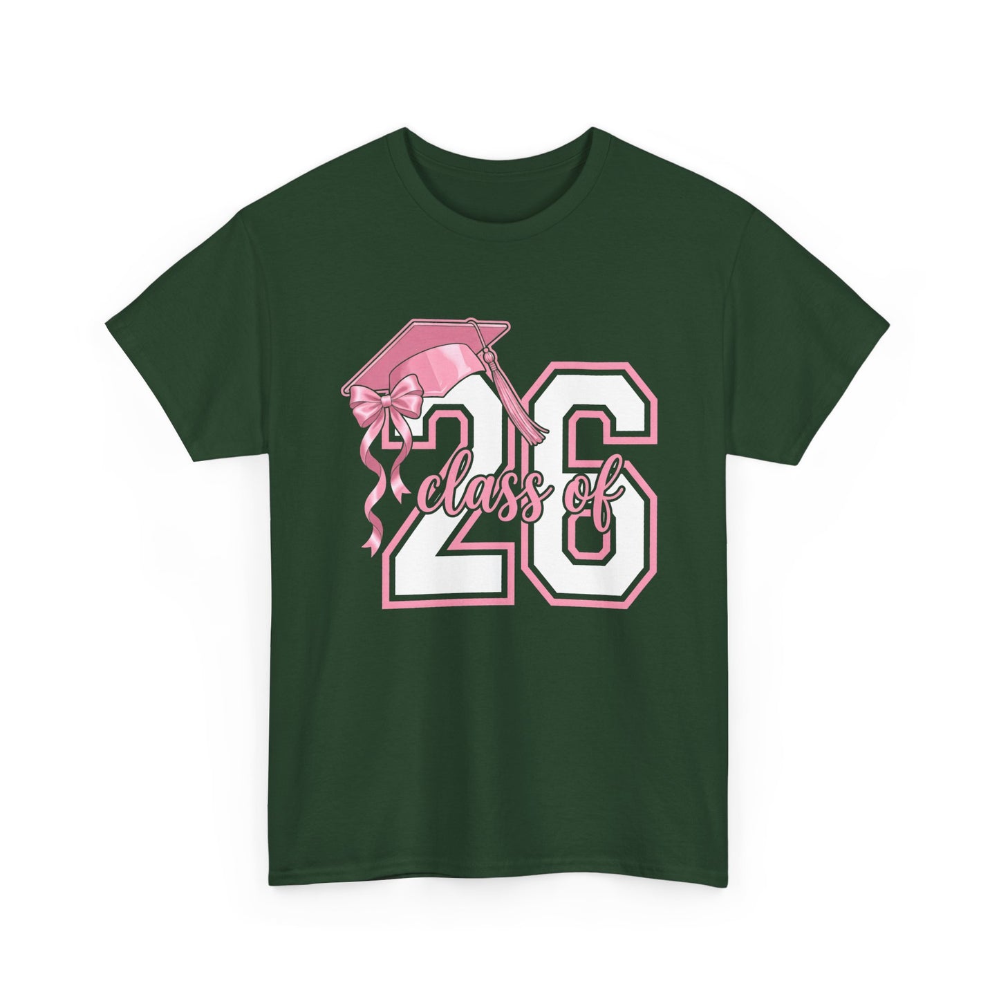 Class of '26 Graduation T‑Shirt — Pink Cap '26