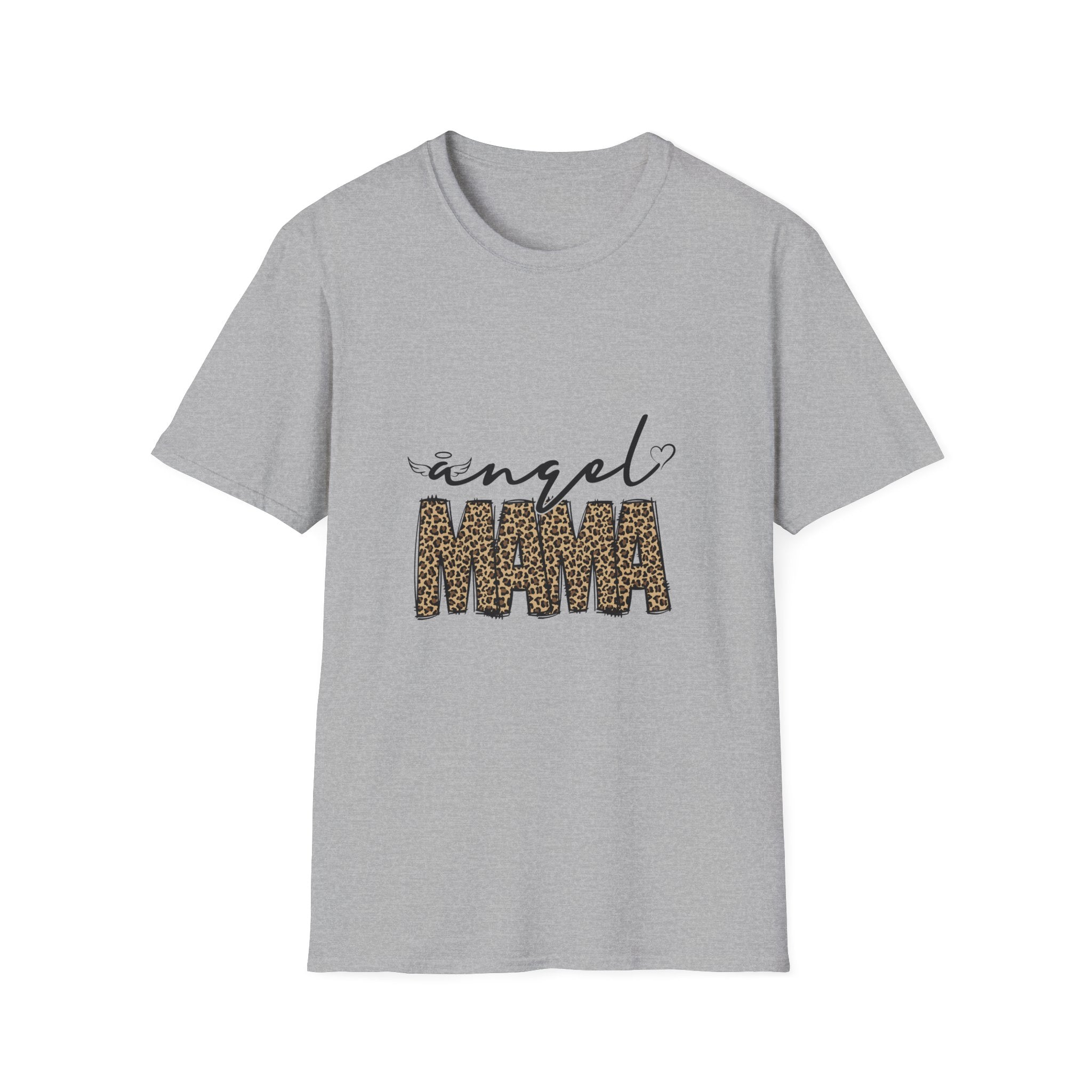 Angel Mama Leopard Print T-Shirt