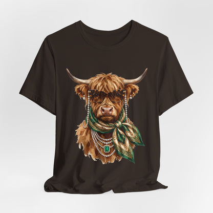 Highland Cow with Scarf Tee