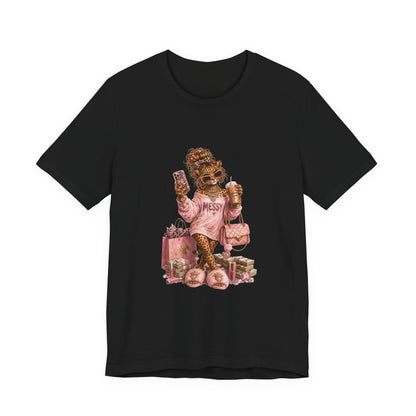 Messy' Chic Leopard Graphic Tee
