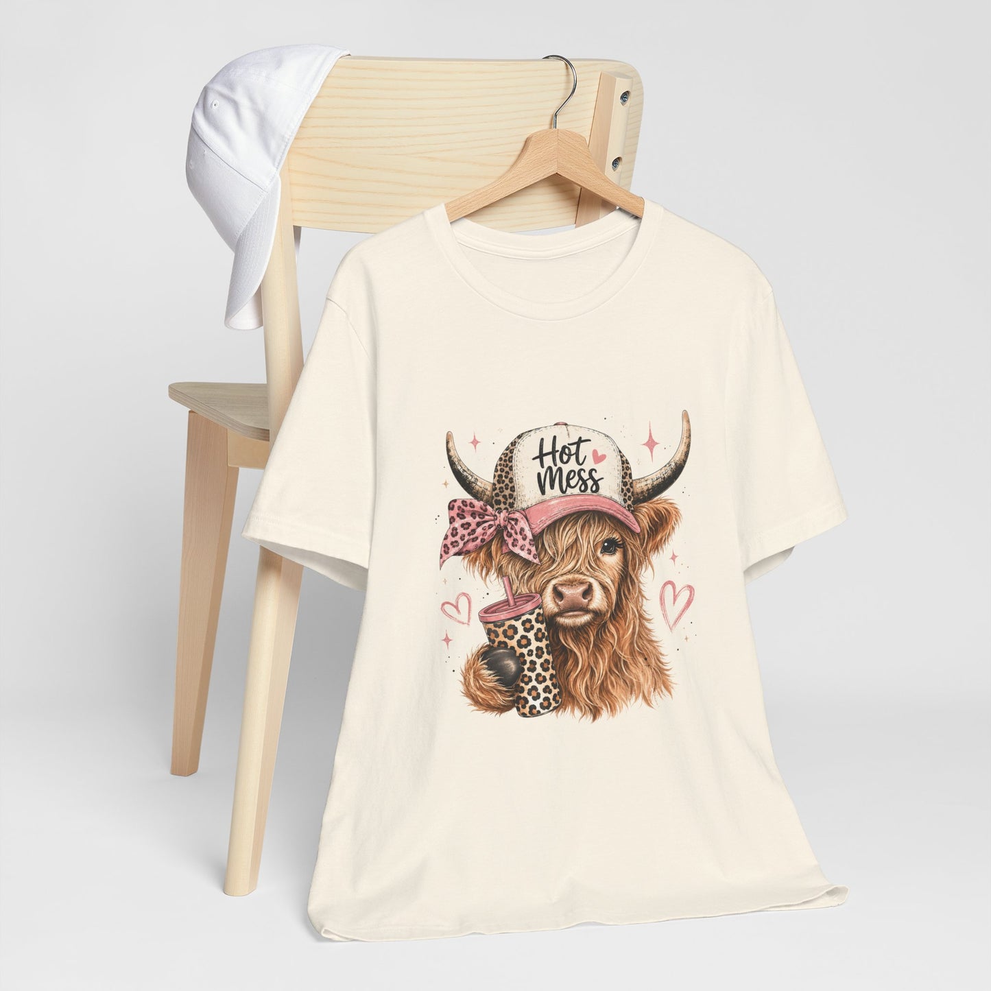 Highland Cow 'Hot Mess' Tee