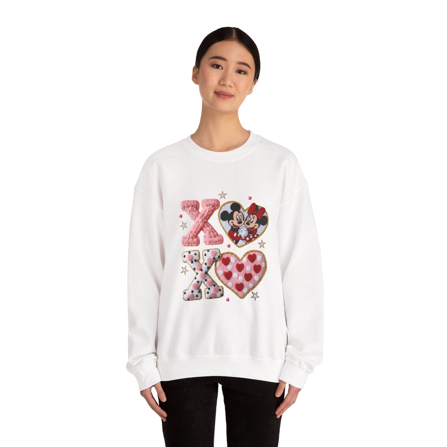 Valentine Mickey & Minnie XOXO Crewneck Sweatshirt
