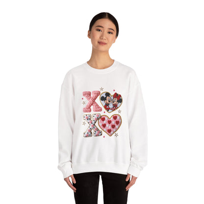 Valentine Mickey & Minnie XOXO Crewneck Sweatshirt